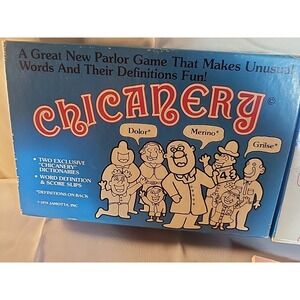 Vintage 1979 Chicanery Game - Complete with Dictionary, Rules, and Scorebooks!